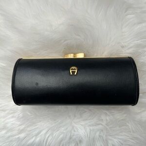 Etienne Aigner Black Eyeglass Case